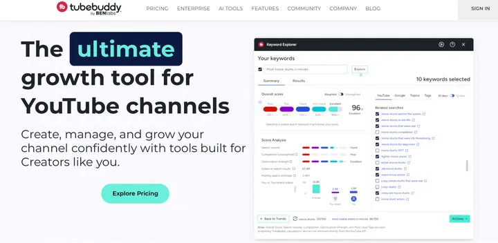 Tube Buddy tool